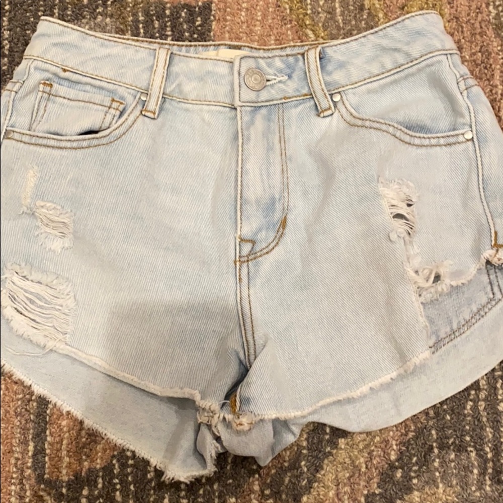 Pacsun light wash jean shorts